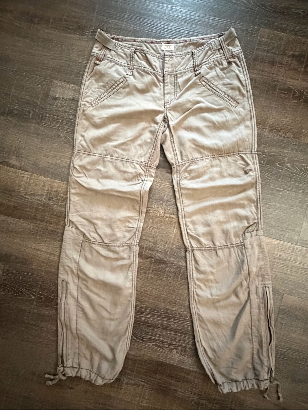 FREE PEOPLE Linen Women’s Casual Pants - Light Taupe Sz 8